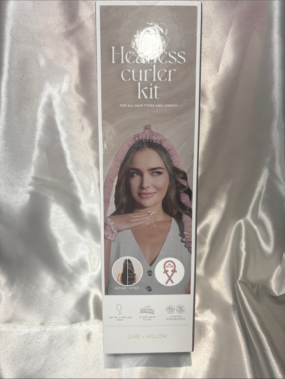 Luxe + Willow Heatless Curler Kit - Pink
